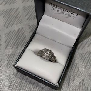 Diamond Ring Sterling Silver